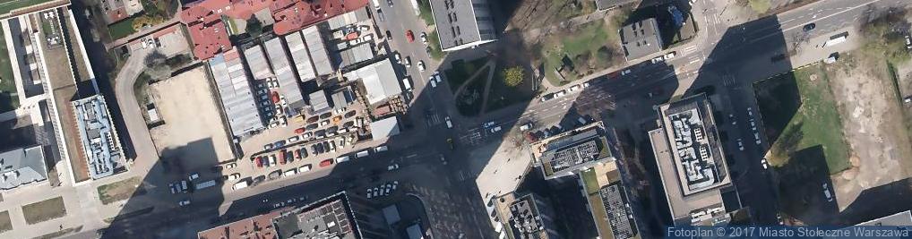 Zdjęcie satelitarne Warsaw Pekao tower