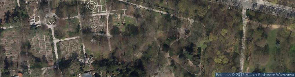 Zdjęcie satelitarne Warsaw Uniwersity Botanical Garden andrzej batko