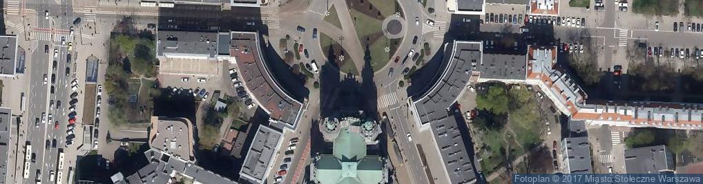 Zdjęcie satelitarne Warsaw Uprising - Plac Zbawiciela Barricade