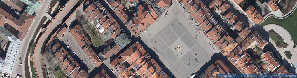 Zdjęcie satelitarne Warszawa, Kamienica Gizów Rynek, Starego Miasta 29