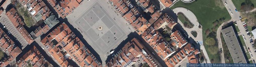 Zdjęcie satelitarne Warszawa, Kamienica Gizów, Rynek Starego Miasta 6