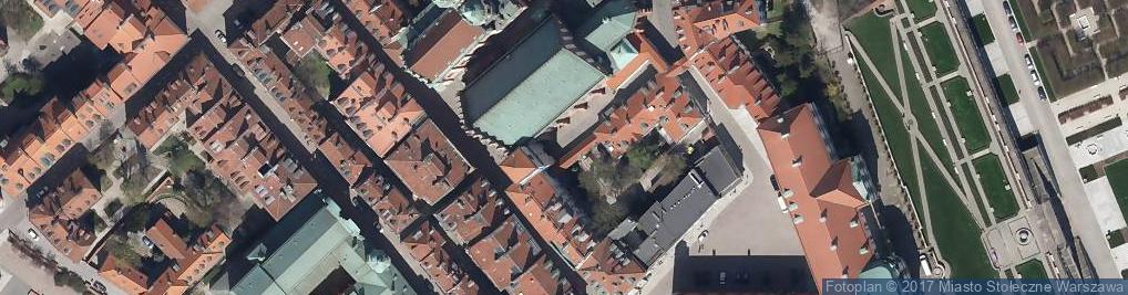 Zdjęcie satelitarne Warszawa, katedra sw. Jana, plan