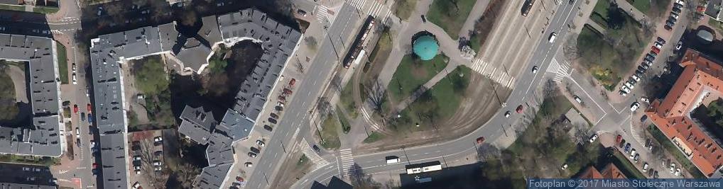 Zdjęcie satelitarne Warszawa-kościół św. Jakuba