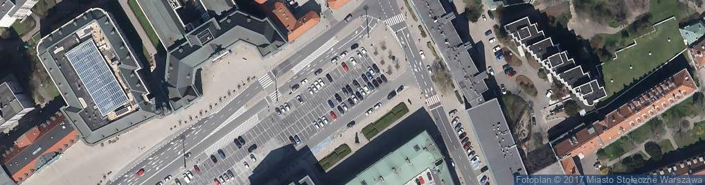 Zdjęcie satelitarne Warszawa pałac Blanka
