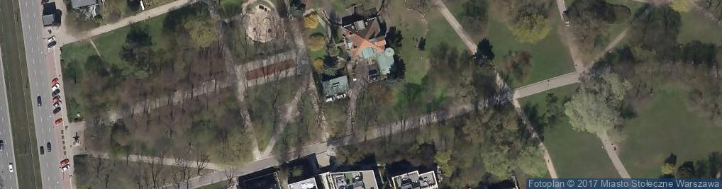 Zdjęcie satelitarne Warszawa-Pałac Szustra pd