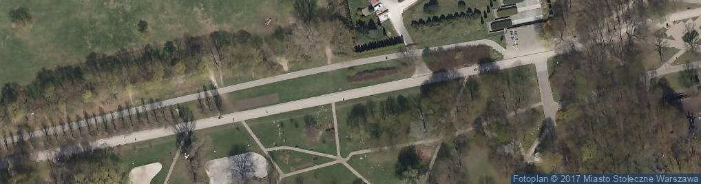 Zdjęcie satelitarne Warszawa-Pole Mokotowskie-main lane