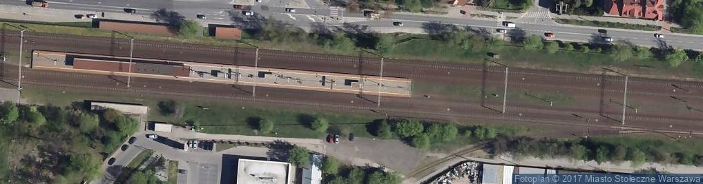 Zdjęcie satelitarne Warszawa Rembertów stacja kolejowa