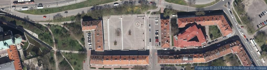 Zdjęcie satelitarne Warszawa-Rynek Mariensztacki