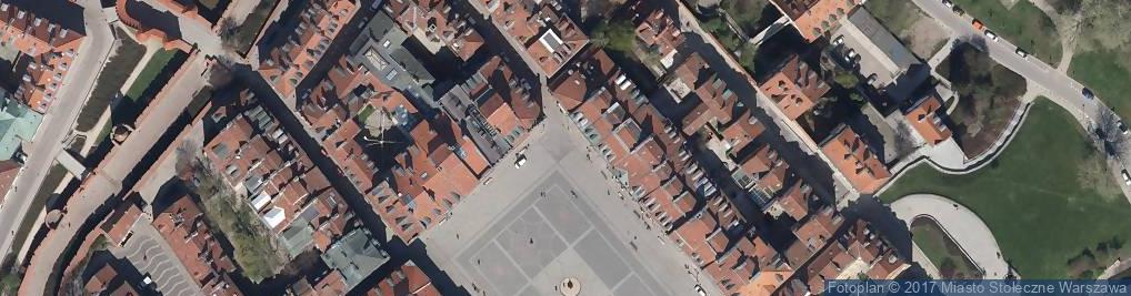 Zdjęcie satelitarne Warszawa, Rynek Starego Miasta, kosciol Jezuitow