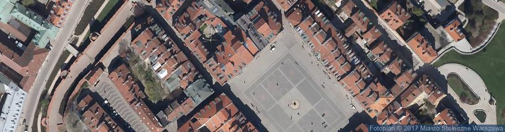 Zdjęcie satelitarne Warszawa, Rynek Starego Miasta, Murzynek