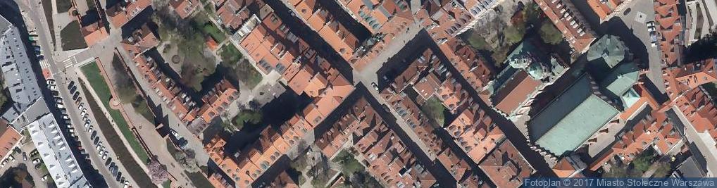 Zdjęcie satelitarne Warszawa-Rynek Starego Miasta-XIX
