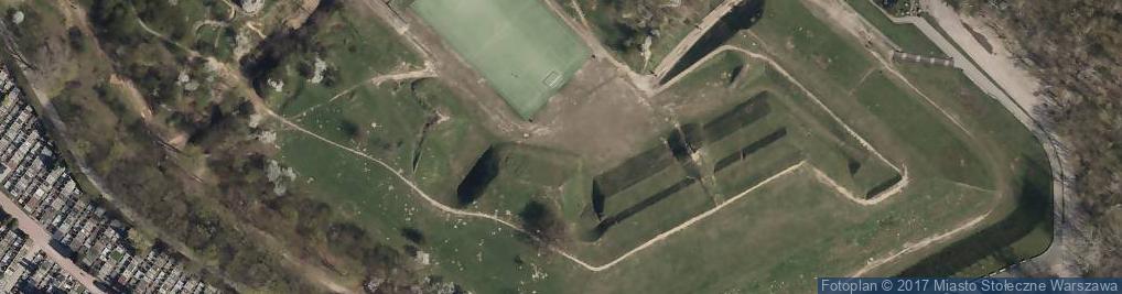 Zdjęcie satelitarne Warszawa-Wlochy, fort Wlochy 2