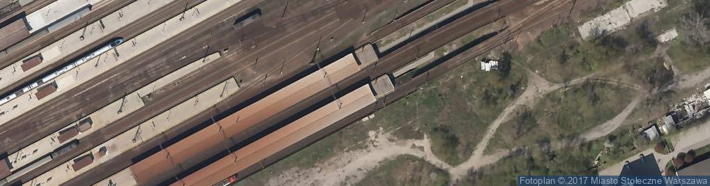 Zdjęcie satelitarne Warszawa wschodnia peron 7