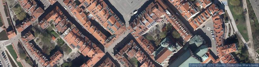 Zdjęcie satelitarne Warszawskie stare miasto UNESCO
