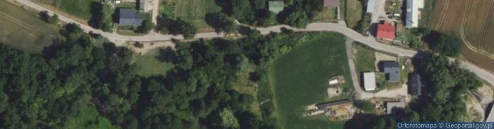 Zdjęcie satelitarne Wczesnośredniowieczne grodzisko w Szeligach na Mazowszu