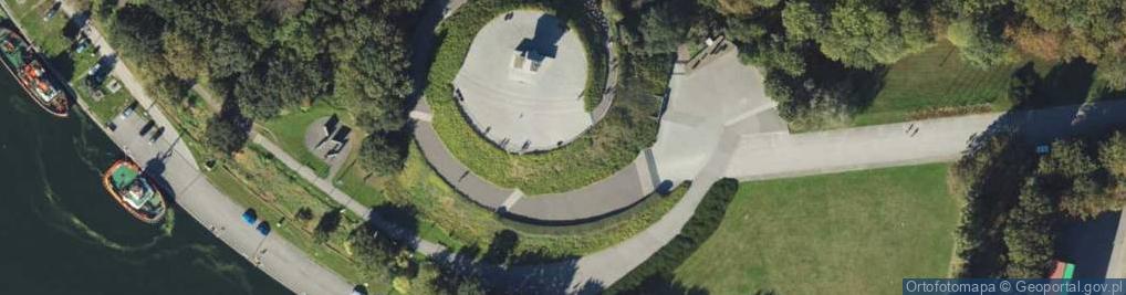Zdjęcie satelitarne Westerplatte-Denkmal Danzig 2010