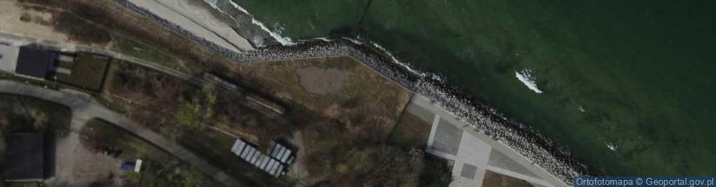 Zdjęcie satelitarne Westerplatte monument