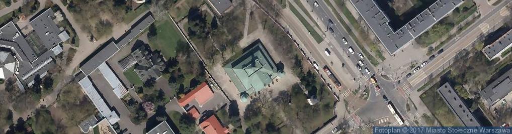 Zdjęcie satelitarne Widok Pragi z kościołem Bernardynów