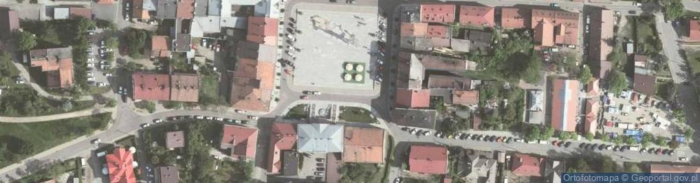 Zdjęcie satelitarne Wieliczka, náměstí