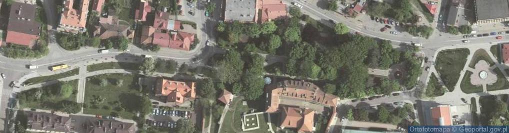Zdjęcie satelitarne Wieliczka (zamek żupny)-01(tż)