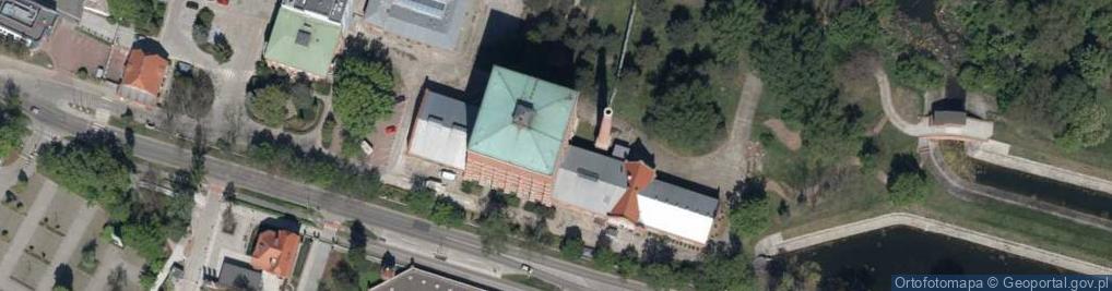 Zdjęcie satelitarne Wieza Cisnien Wroclaw na Grobli