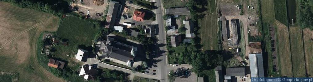 Zdjęcie satelitarne Wilczyska kościół