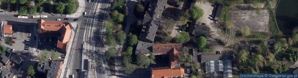 Zdjęcie satelitarne Winobluszcz na bud UTP przy Bernardyńskiej