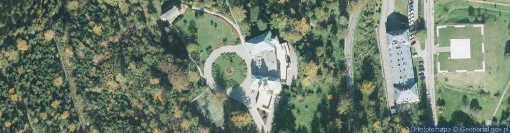 Zdjęcie satelitarne Wisła - Zameczek Prezydenta - Zamek dolny