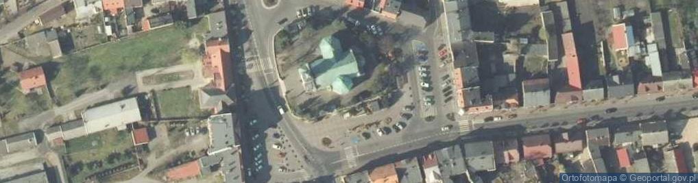 Zdjęcie satelitarne Witkowo-pomnik Jana Pawła II