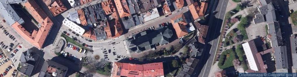 Zdjęcie satelitarne Witraz Chrystus w katedrze w B-B