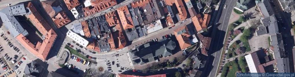 Zdjęcie satelitarne Witraz Ukrzyzowanie w katerdrze w B-B