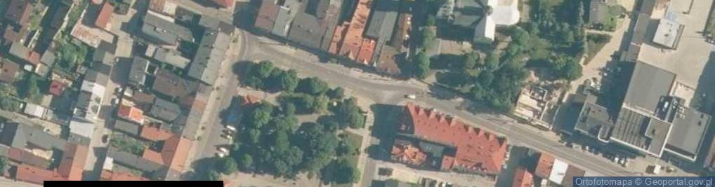 Zdjęcie satelitarne Wloszczowa rynek