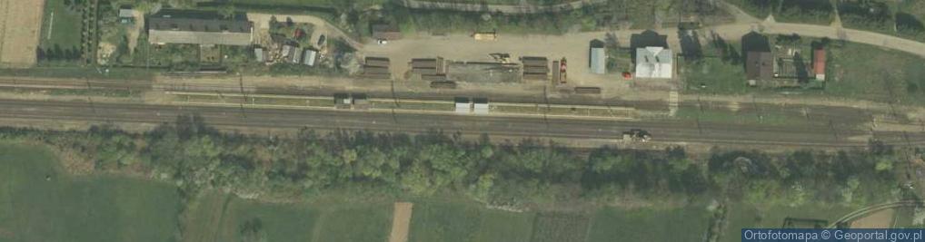 Zdjęcie satelitarne Wola Łużańska, stacja kolejowa
