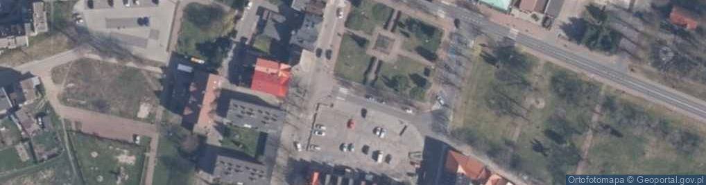 Zdjęcie satelitarne Wolin - kamienice mieszczańskie