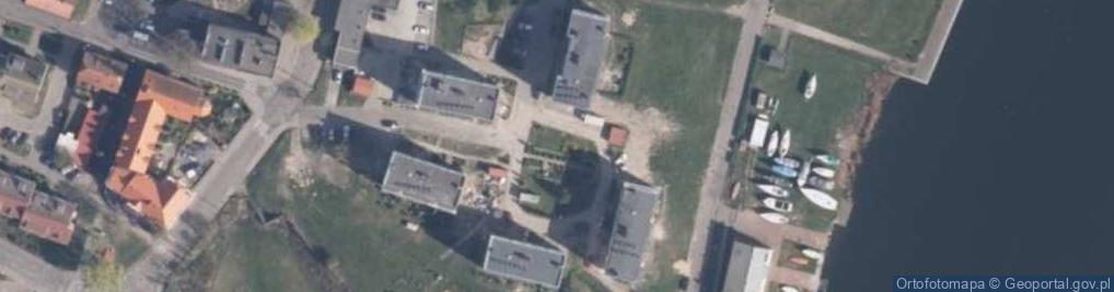 Zdjęcie satelitarne Wolin - miesjce kościoła św. Wojciecha-Jerzego