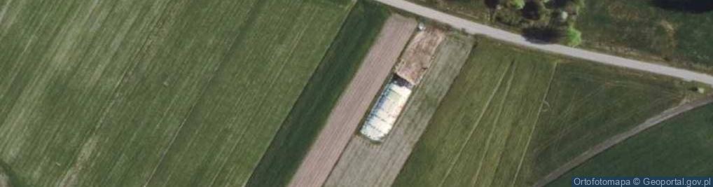 Zdjęcie satelitarne Wólka Czerwińska krzyż