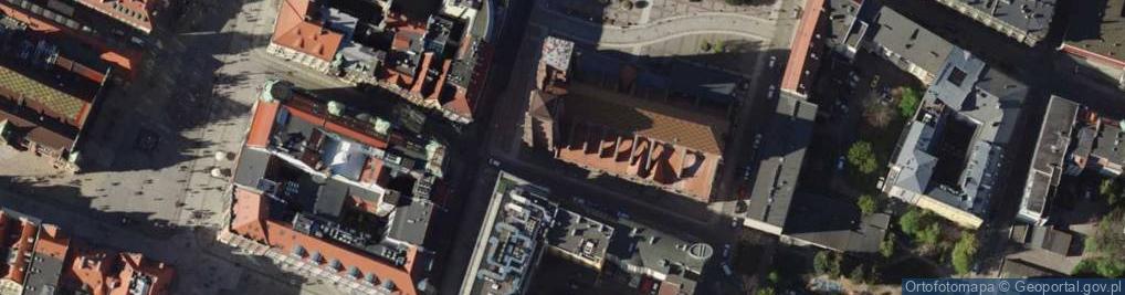 Zdjęcie satelitarne Wroclaw kosciolMMag z Szewskiej