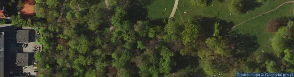 Zdjęcie satelitarne Wrocław-Park Południowy pomnik Chopina