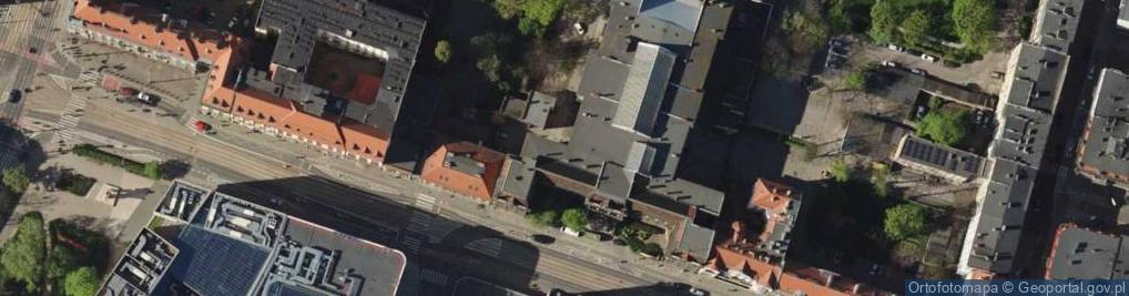 Zdjęcie satelitarne Wroclaw ulPilsudskiego gmach NOT