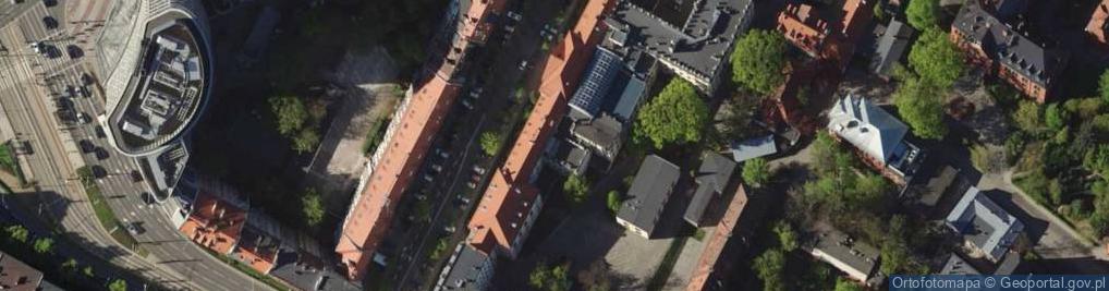 Zdjęcie satelitarne Wrocław-Uniwersytet Przyrodniczy main build