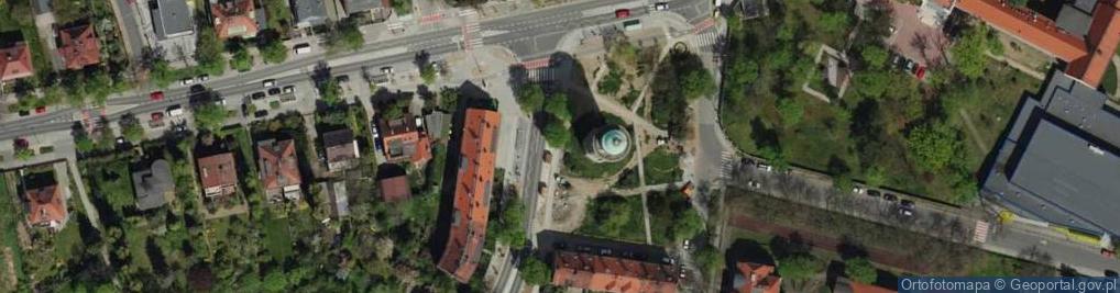 Zdjęcie satelitarne Wroclaw-WiezaCisnienUlKasprowicza-PlDanilowskiego
