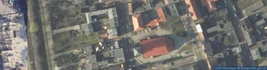 Zdjęcie satelitarne Wrzesnia, ul. Koscielna