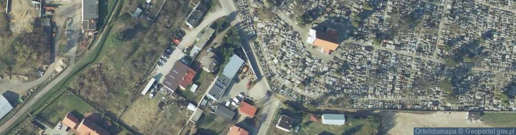 Zdjęcie satelitarne Wzgórze cmentarne Mława
