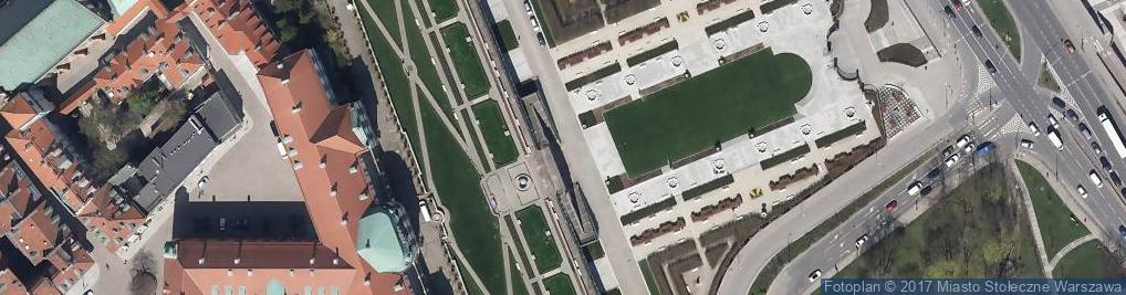 Zdjęcie satelitarne Zamek królewski fasada saska 02