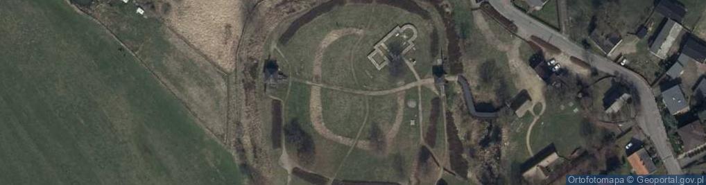 Zdjęcie satelitarne Zawodzie (Kalisz)-rezerwat archeo