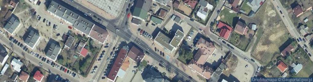 Zdjęcie satelitarne Zegar na Placu Wolności i Solidarności w Łukowie