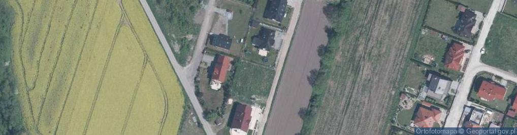 Zdjęcie satelitarne Zorawina-maszt radiowy