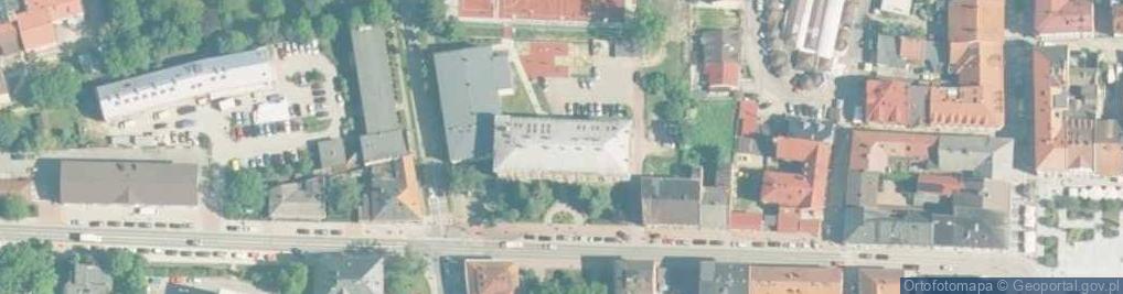 Zdjęcie satelitarne ZSO Wadowice wejscie