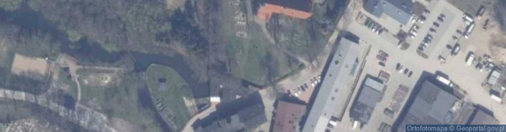 Zdjęcie satelitarne Zukowo Kosciol Norbertanow ambona