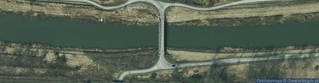 Zdjęcie satelitarne Most drogowy [4,2WWŻ]- Kanał Łączański [8,5]